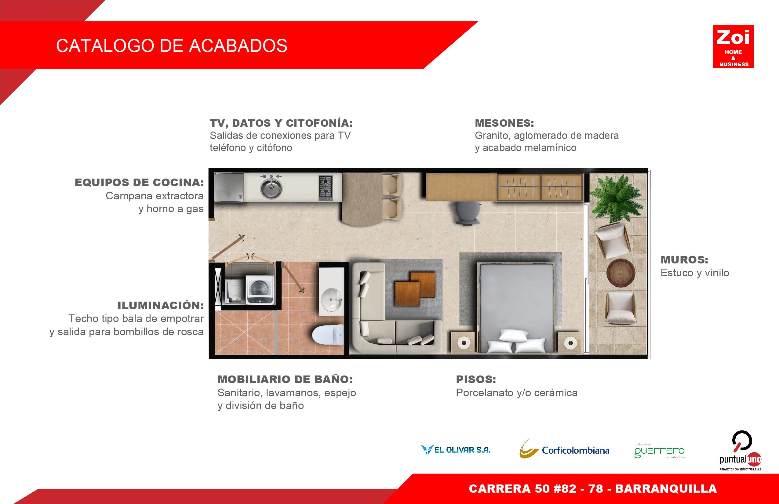 catálogo de acabados zoi